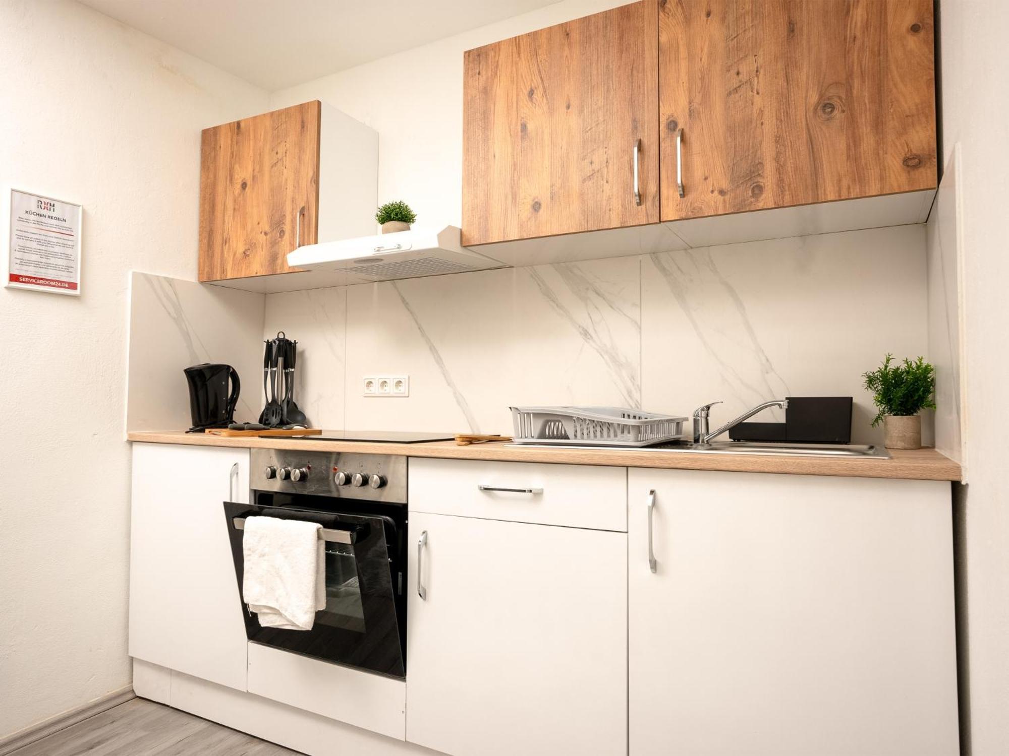 Serviceroom24 - Apartment 4 In Herten Wlan - Smart-Tv - 24-7 Check-In Und Kueche Extérieur photo